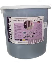 رنگ نيم پلاستيك مشكي معراج ممتاز دبه