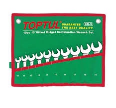 ست آچار يكسر تخت رينگي 10 عددي كوتاه تاپ تول GAAA 1002