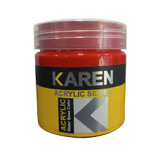 رنگ اكريليك قرمز كارن ربي