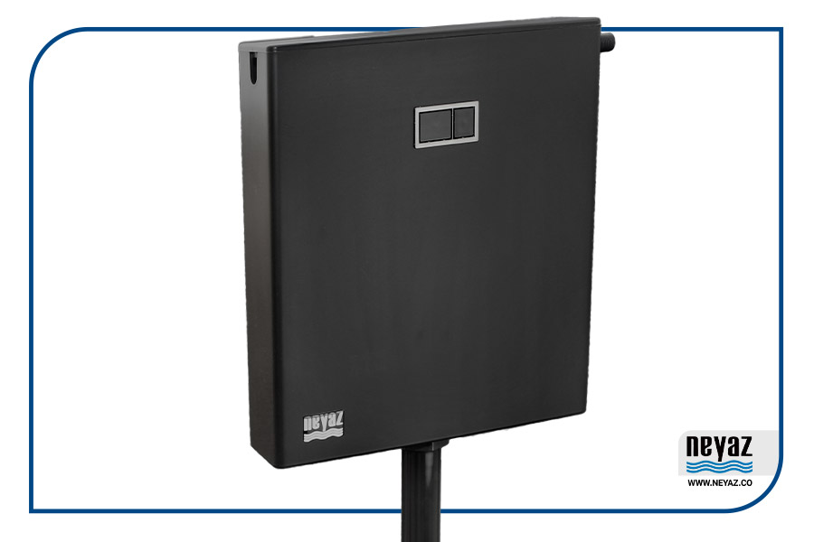 فلاش تانک نیاز (رنگی مات ABS) مدل بلک مات