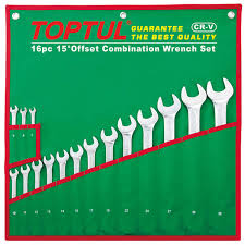 ست آچار يكسر تخت رينگي 16 عددي تاپ تول GAAA 1604