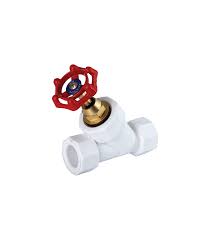 شیر فلکه دوسر جوش 45 درجه سفید پلیمری