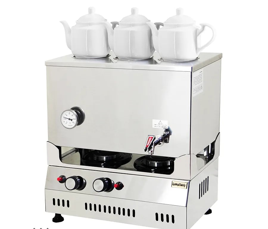 سماور گازی 30 لیتری (3 قوری)