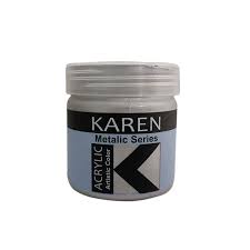 رنگ اكريليك سفيد صدفي كارن ربي