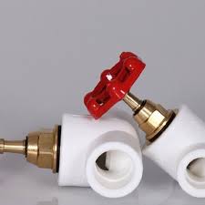 شیر فلکه کامل سفید پلیمری