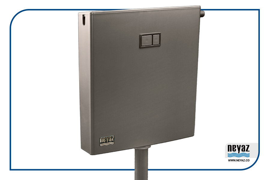 فلاش تانک نیاز (رنگی مات ABS) مدل تیتانیوم مات