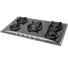 اجاق گاز 5 شعله اخوان مدل G14 روميزي شيشه و استيل