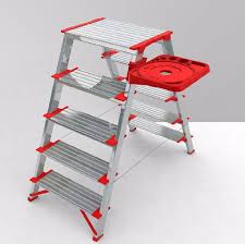 نردبان فلزي پله پهن