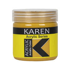 رنگ اكريليك طلايي روشن كارن ربي