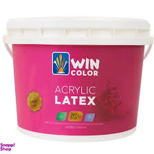 رنگ اكريليك لاتكس نيم براق كيلو 831 وين كالر