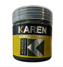 رنگ اكريليك سبز كارن ربي