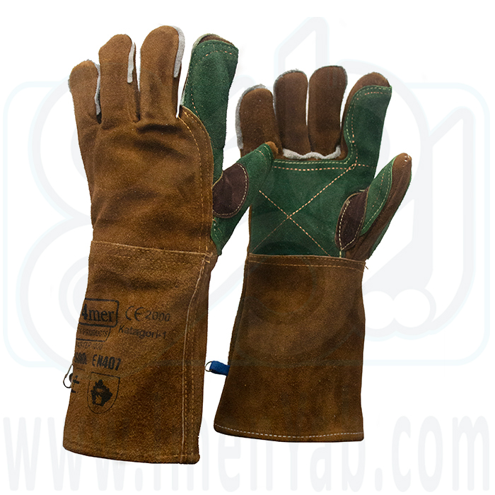 دستكش جوشكاري كف دوبل ايراني