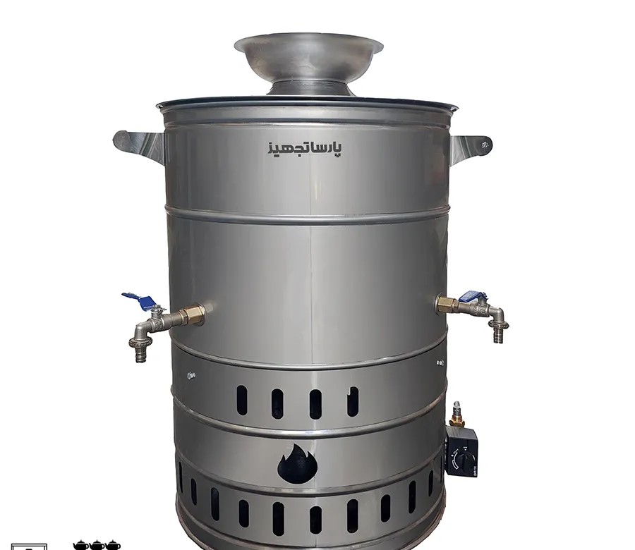 سماور گازی 60 لیتری تنوره دار