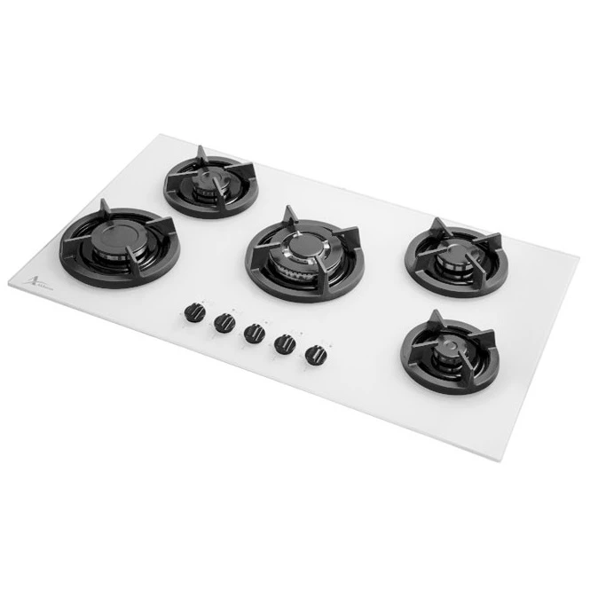 اجاق گاز 5 شعله اخوان مدل GI142 روميزي شيشه اي