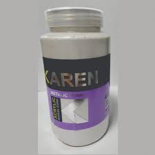 رنگ اكريليك صدفي نقره اي كارن ربي