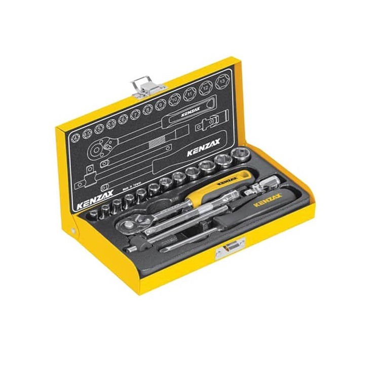 جعبه بكس 17 پارچه درايو 1/4 كنزاكس 9417