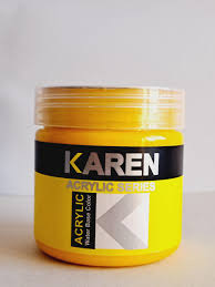 رنگ اكريليك زرد كارن ربي