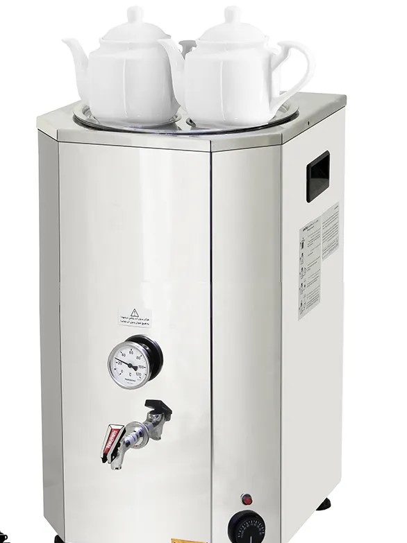 سماور 30 لیتری صنعتی (2 قوری)